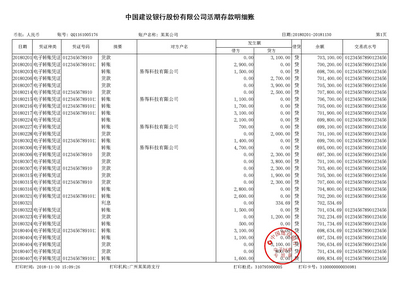 太原对公流水制作案例